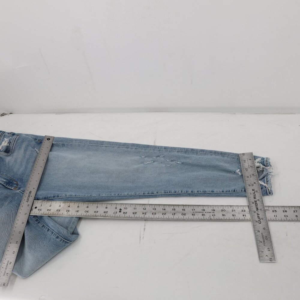 Agolde jeans womens 28 L25 Sophie Crop Blue Medium Wash Denim Cotton mid Rise - Picture 8 of 12
